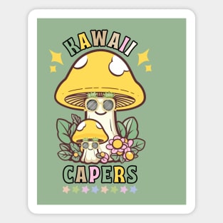 Kawaii Capers: Mushroom Party Vibes Magnet